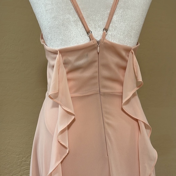 Lulu's Blush Ruffle Maxi Dress - Picture 3 of 6